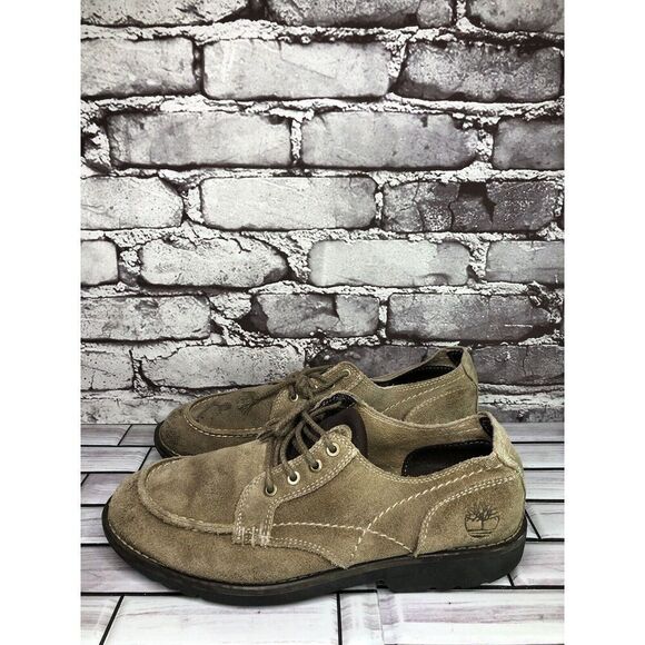 Timberland Earth Keepers Taupe Oxfords Moc Toe Lace Up Shoes Men Sz 8.5M US/42EU - Picture 14 of 15